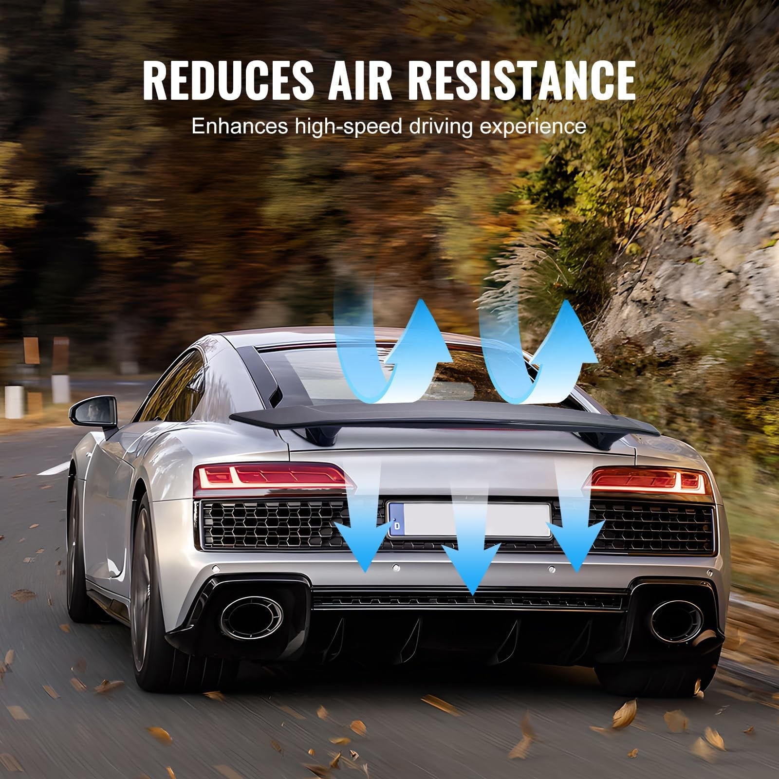 Universal 46.3 Inch Vehicle Rear Spoile