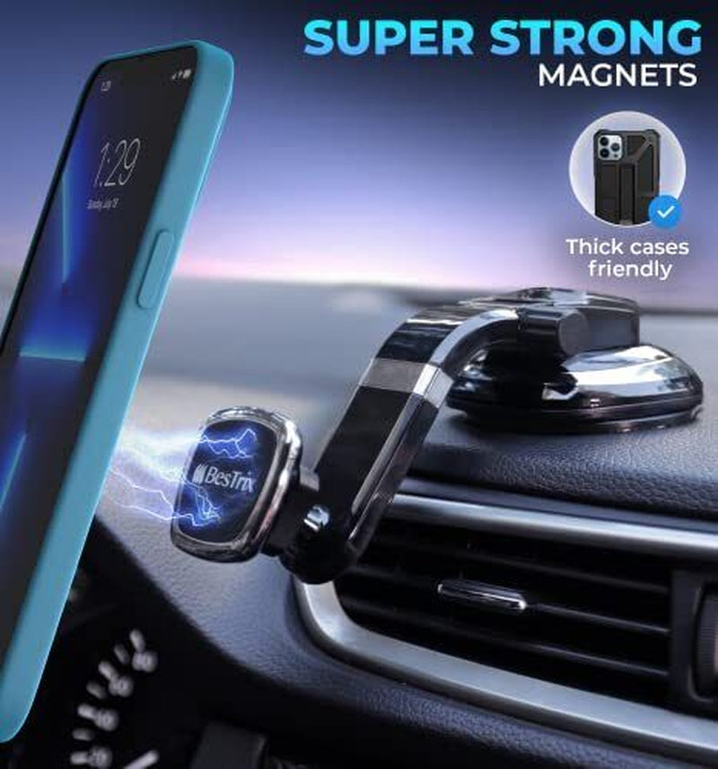 Phone Holder for Car, Magnetic Car Phone Mount
