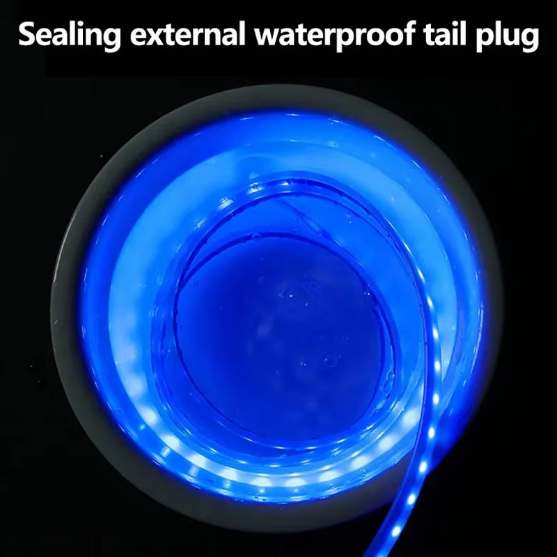 1.2M/1.5M/1.8M Car DRL Led Lights Strip for Hood Flexible Car Engine Cover Decoration Headlight Universal Daytime Running Lights