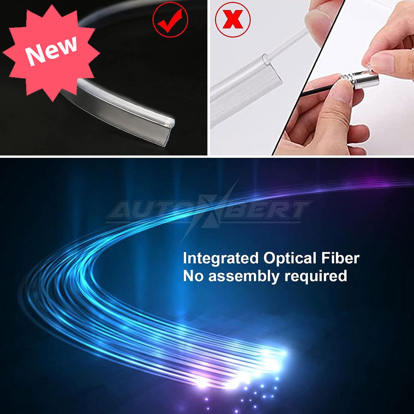 Remote Car LED Strip Lights Multicolor Interior Ambient Lighting Kit 236 Inches