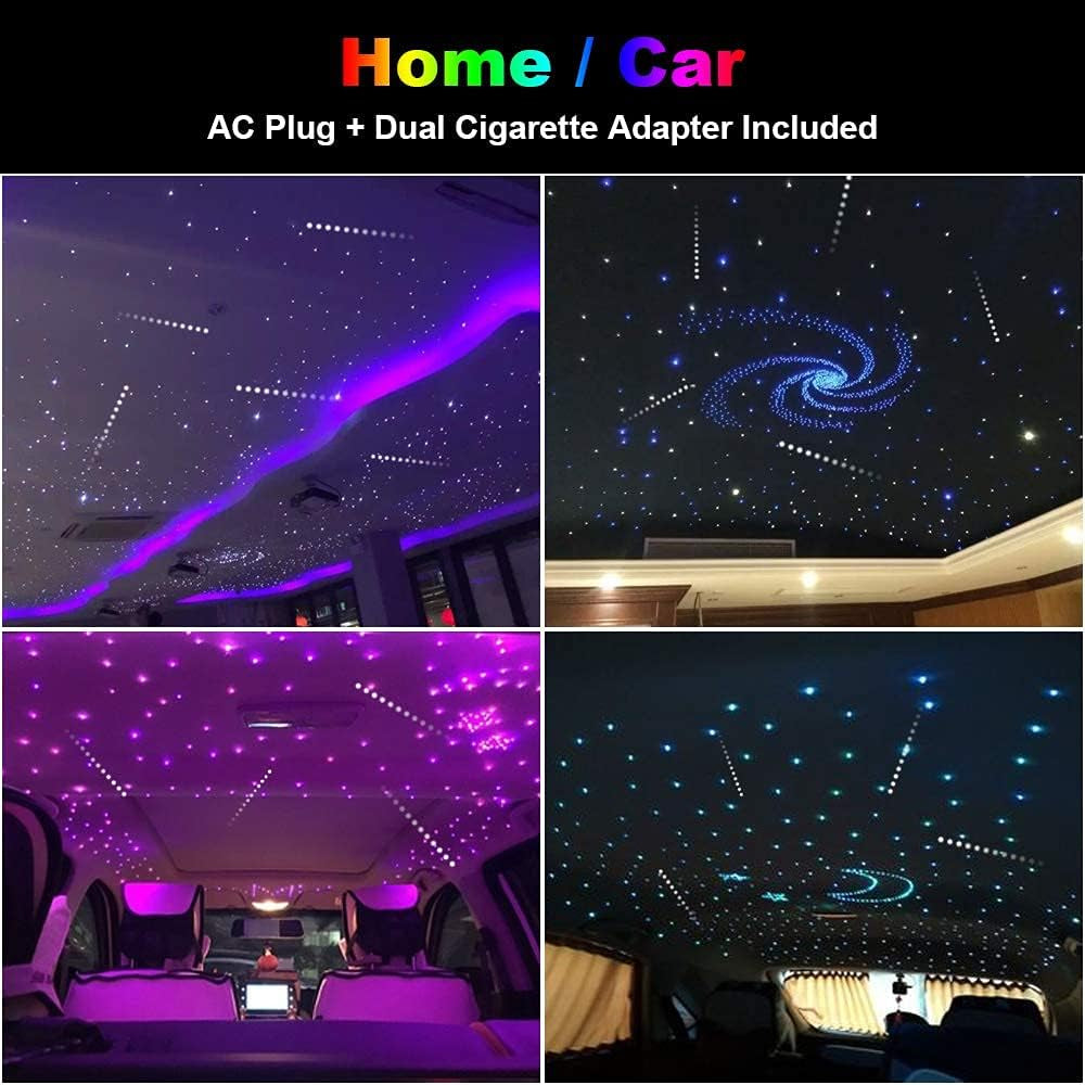 Star Lights - Shooting Star Twinkle Fiber Optic Lights, RGBW+APP Control, 550Pcs*0.03In*13.1Ft