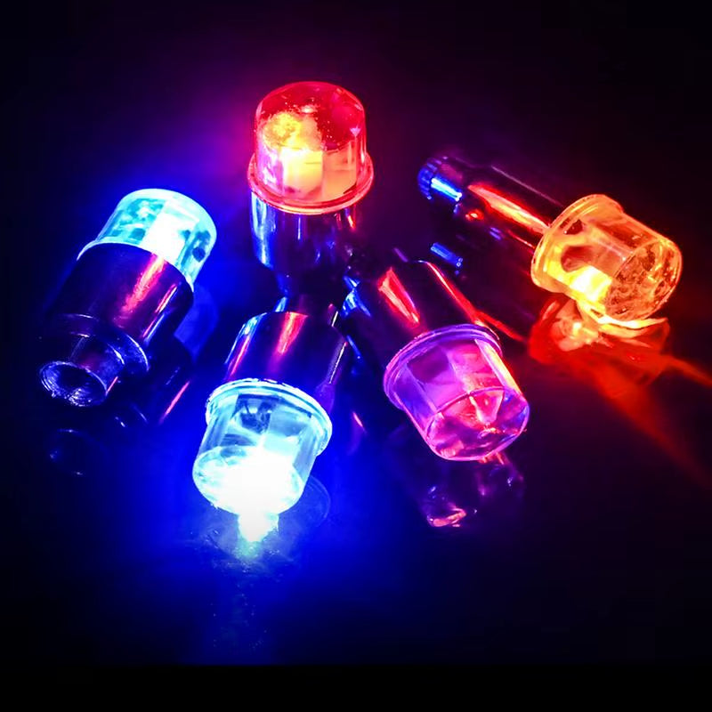 Led Lights for Car Wheel 2Pcs Tyre Valves Wheel Colorful Lights Tire Valves Caps Lamp for Vehicles Car SUV Bike Motorcycle