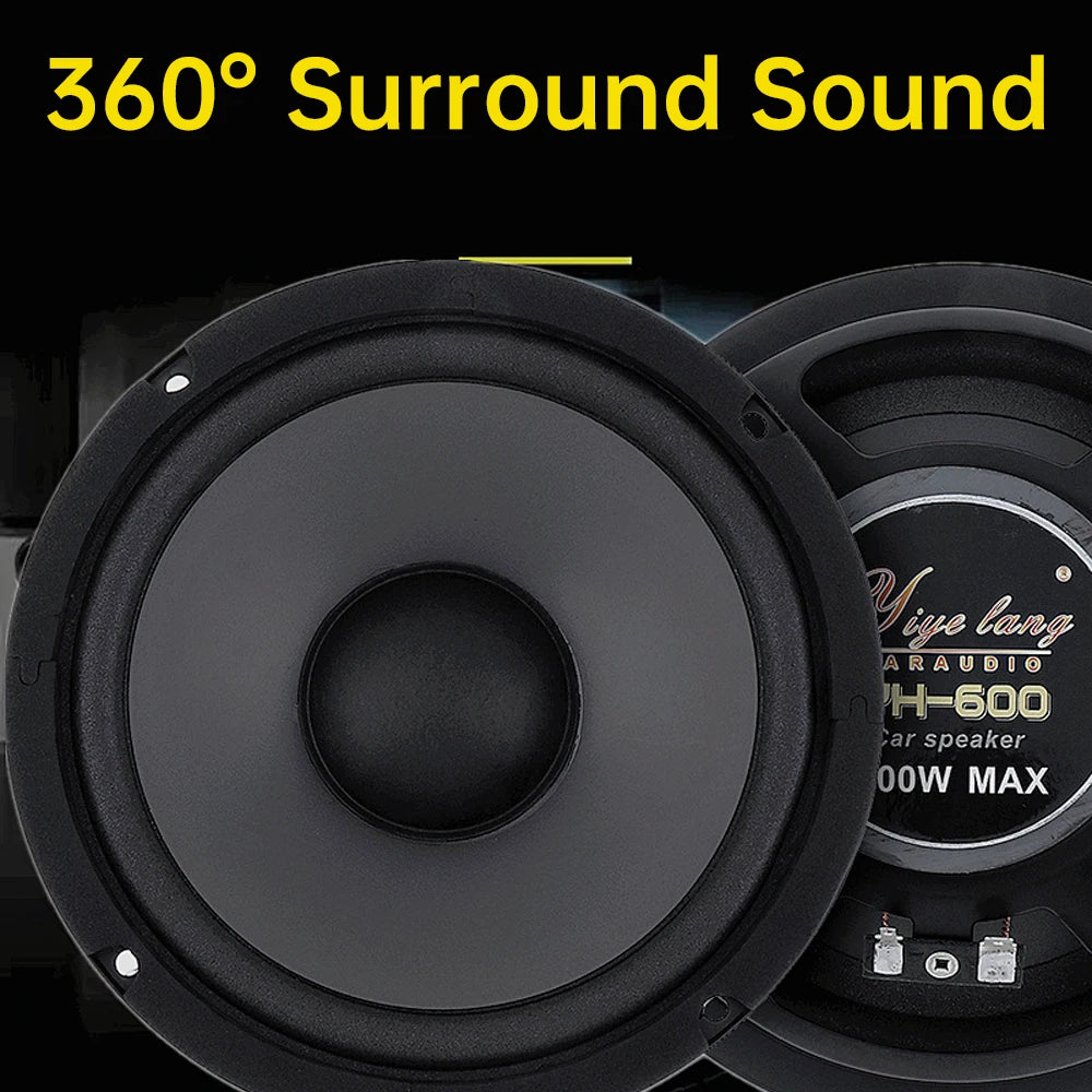 400W 4-Inch/500W 5-Inch/600W 6.5-Inch Car Speaker Sound System Coaxial Speaker Car Subwoofer