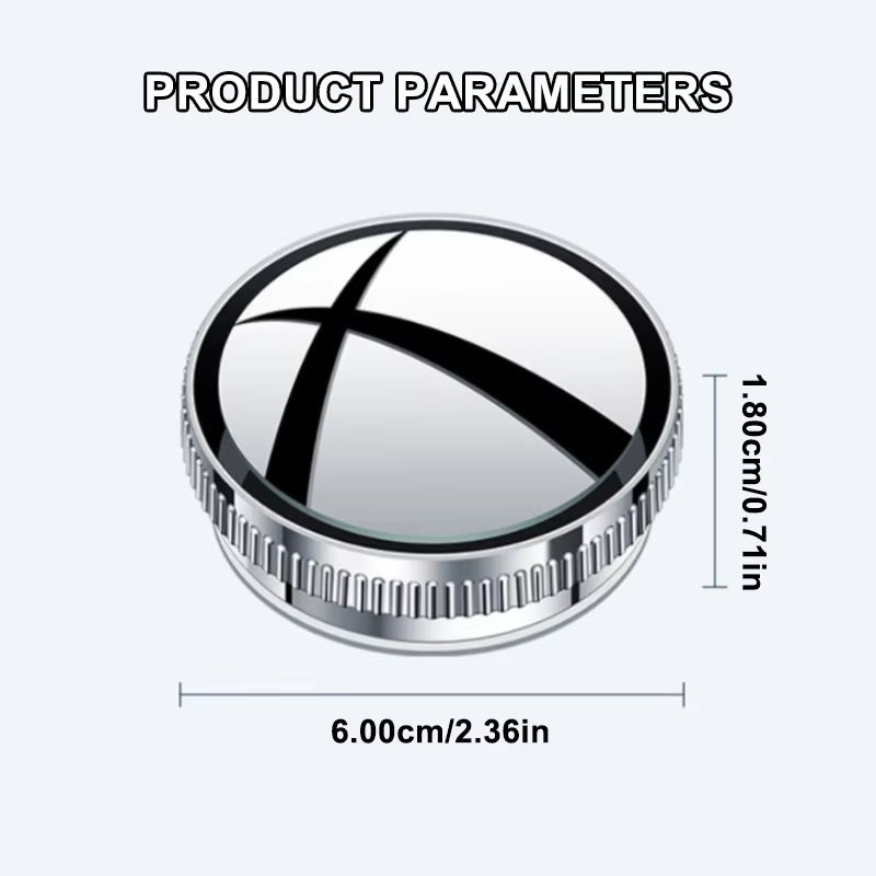 SEAMETAL Car Rearview Sucker Mirrors 360 Blind Spot Mirror Adjustable round Frame Wide-Angle Rearview Auxiliary Convex Mirror